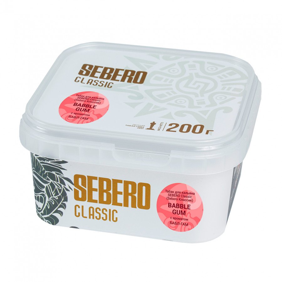 Фото и внешний вид — Табак для кальяна SEBERO 200г - Bubble Gum (Бабл Гам)