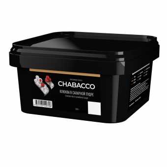 Смесь для кальяна Chabacco 200г medium - Cranberries in powdered (Клюква в сахарной пудре)