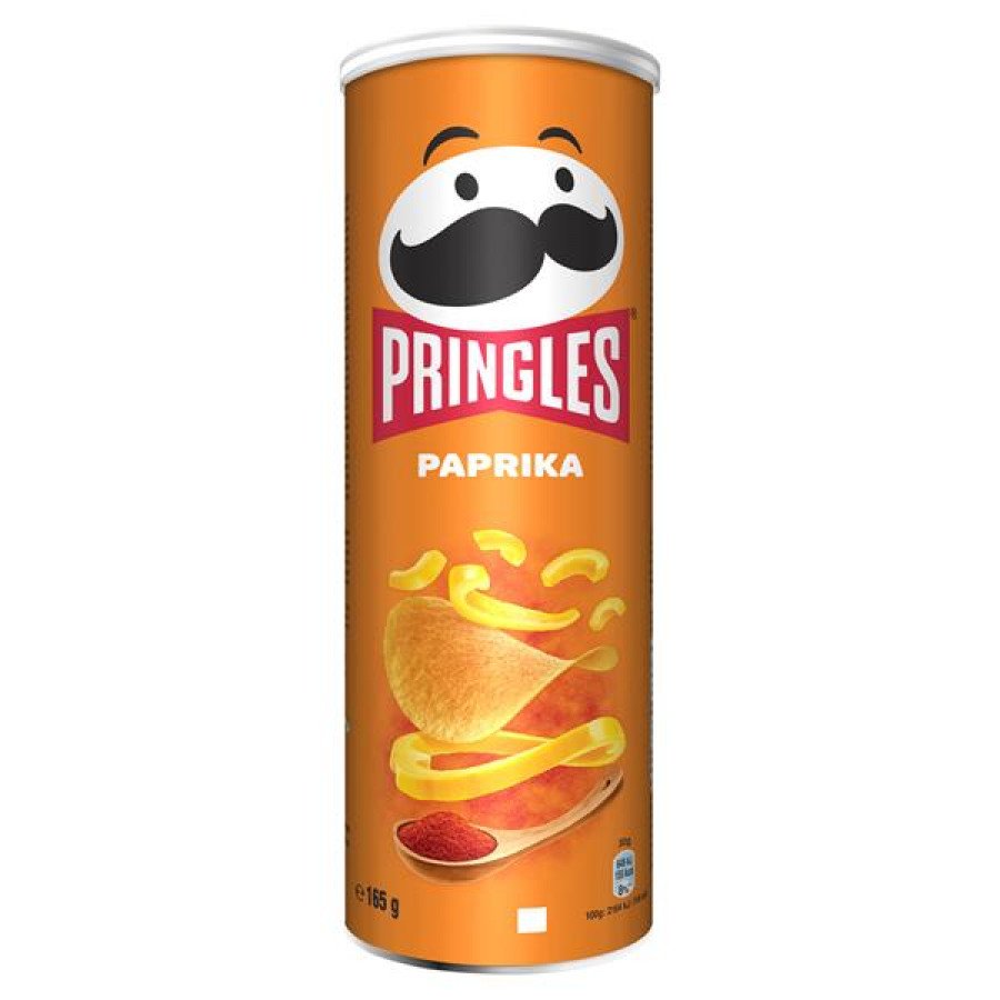 Фото и внешний вид — Pringles - Paprika 165г (19шт/уп)