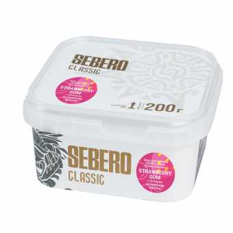 Табак для кальяна SEBERO 200г - Strawberry Gum (Клубничная Жвачка)