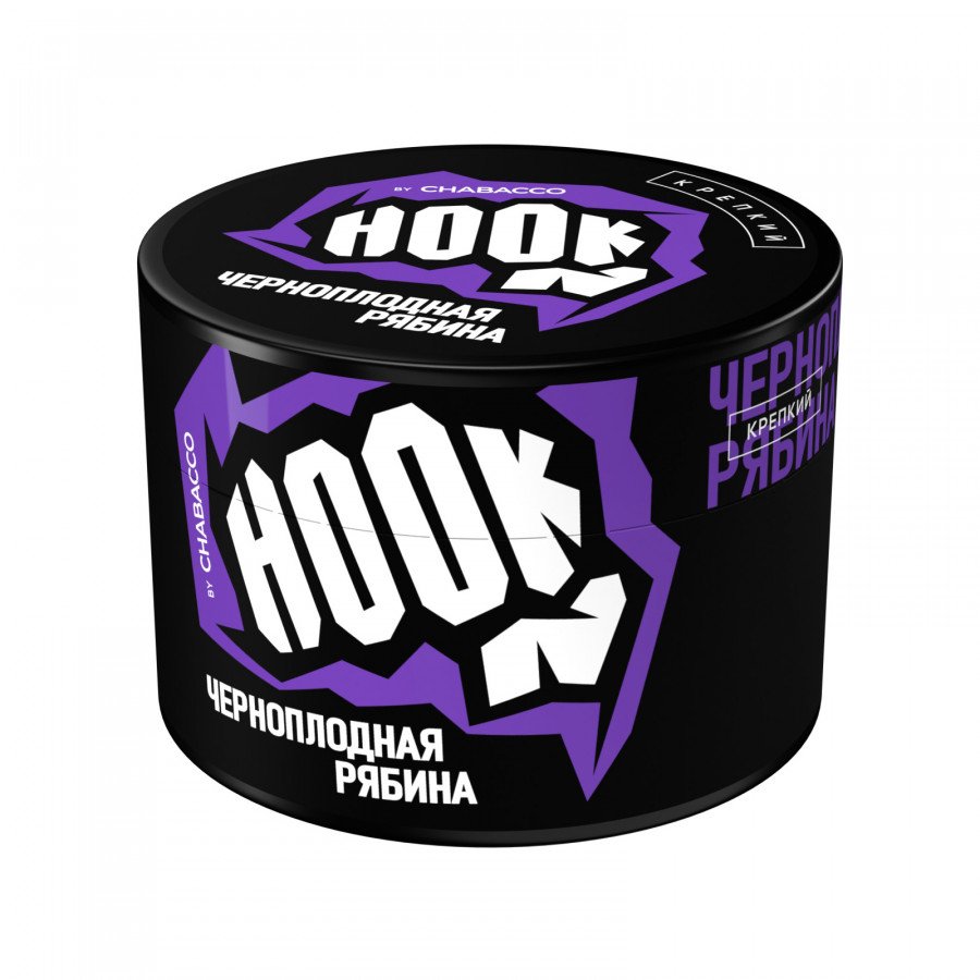 Фото и внешний вид — Смесь для кальяна HOOK 40г - Черноплодная Рябина