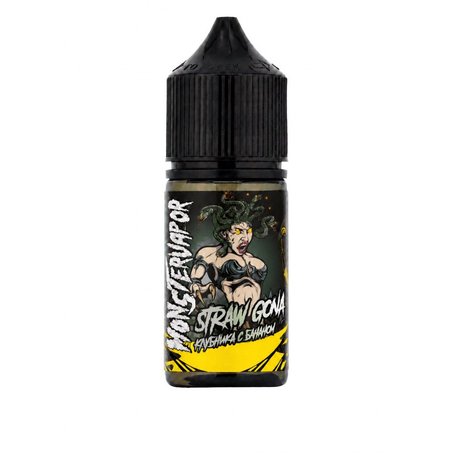 Фото и внешний вид — Конструктор MONSTERVAPOR - Straw Gona (Клубника с Бананом) 30мл 0мг