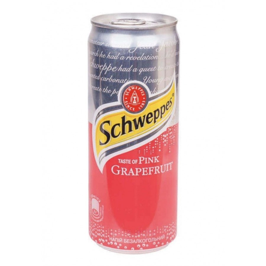 Фото и внешний вид — Schweppes - Pink Grapefruit 330мл