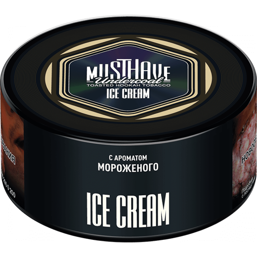 Фото и внешний вид — Табак для кальяна MUST HAVE 125гр - Ice Cream (с ароматом Мороженого)