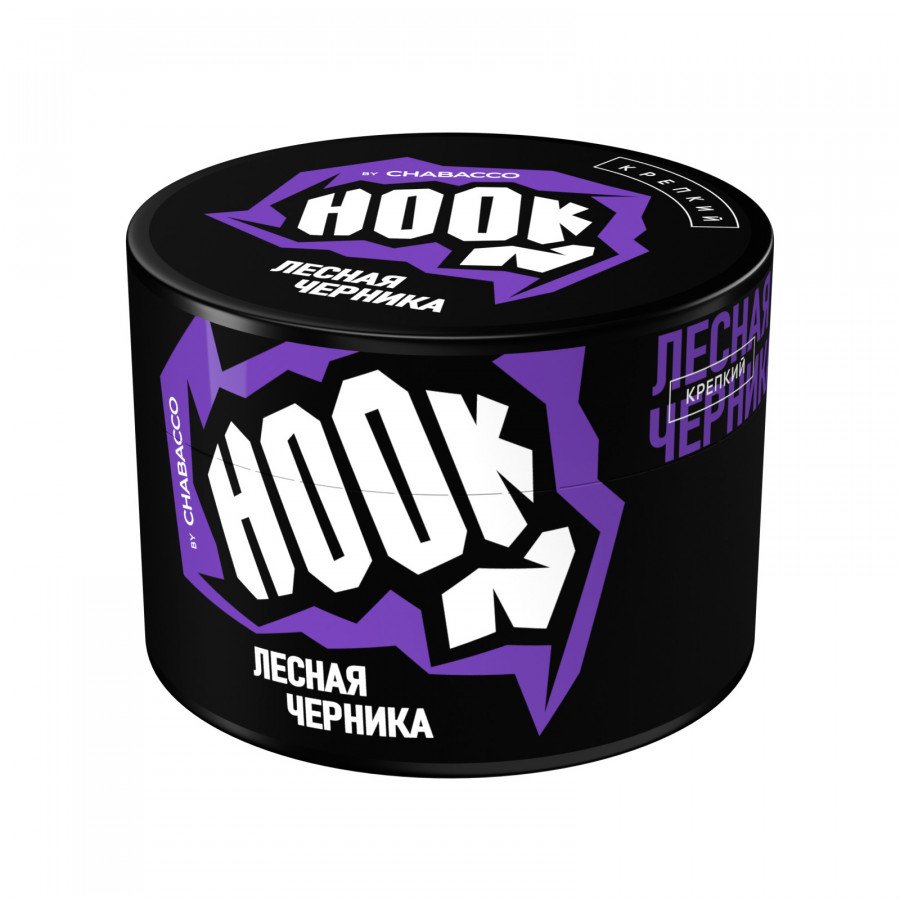 Фото и внешний вид — Смесь для кальяна HOOK 40г - Лесная Черника
