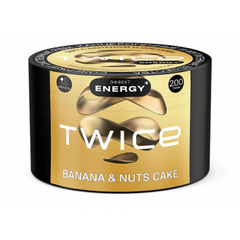 Табак для кальяна TWICE 200г - Banana Nuts Cake (Тарт с бананом и орехами)