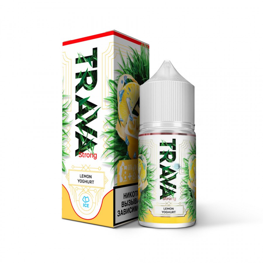 Фото и внешний вид — Жидкость TRAVA SALT - Lemon Yoghurt (Лимон йогурт лед) 30мл strong