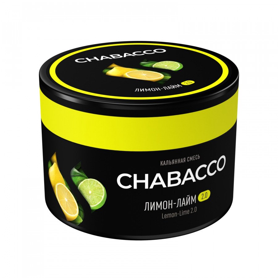 Фото и внешний вид — Смесь для кальяна Chabacco 40г medium - Lemon Lime (Лимон-Лайм)