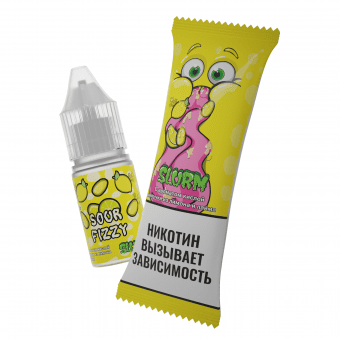 Жидкость SLURM SALT - Sour Fizzy (Кислая шипучка из лимона и лайма) 10мл 15мг