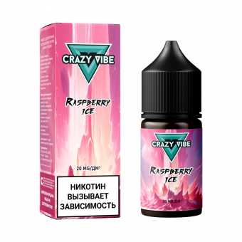 Жидкость CRAZY VIBE SALT - Raspberry Ice (Малина со льдом) 30мл 20мг