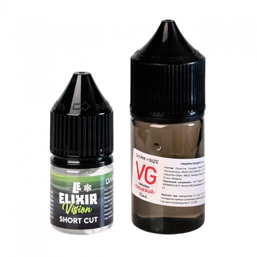 Фото и внешний вид — Конструктор DARK X SIZE (LE ELIXIR) - Vision (Манго и Клубника со льдом) 30мл 0мг