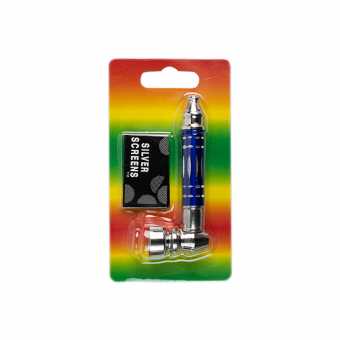 Трубка сувенирная 8,5см SN08/HX252B (металл/сеточка) в блистере