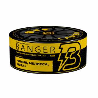 Табак для кальяна BANGER 100гр - Lambo (Дыня Мелисса Мята)