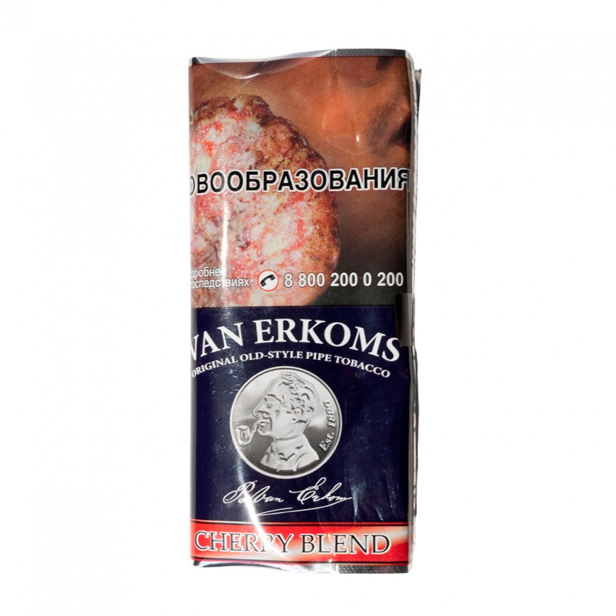 Фото и внешний вид — Трубочный табак VAN ERKOMS 40г - Cherry Blend (Вишня)