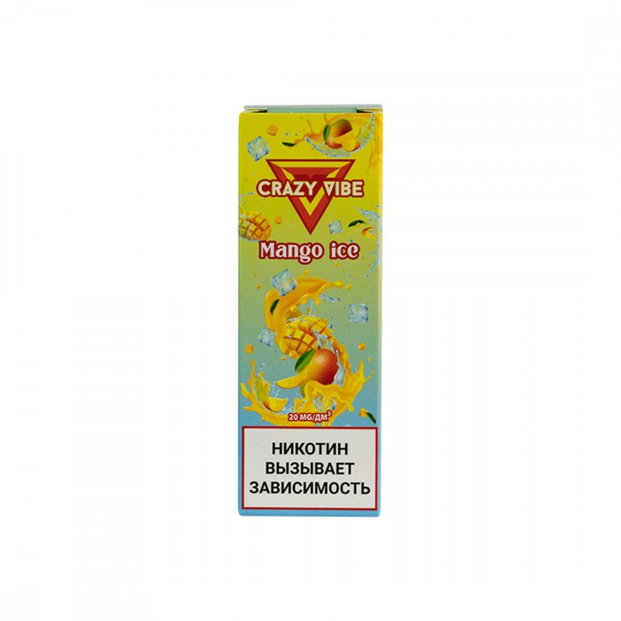 Фото и внешний вид — Жидкость CRAZY VIBE SALT - Mango Ice (Манго со льдом) 30мл strong