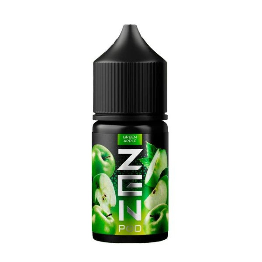 Фото и внешний вид — Жидкость ZEN SALT - Green Apple (Зеленое яблоко) 30мл 20мг