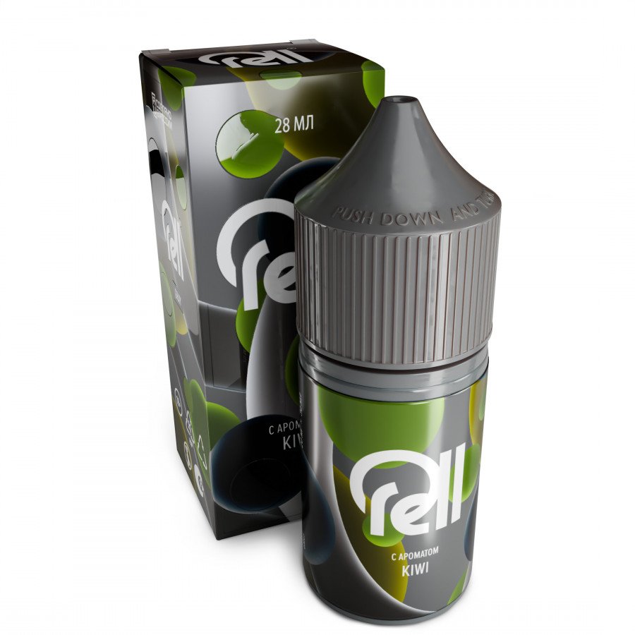 Фото и внешний вид — Жидкость RELL GRAY SALT - Киви 28мл 0мг