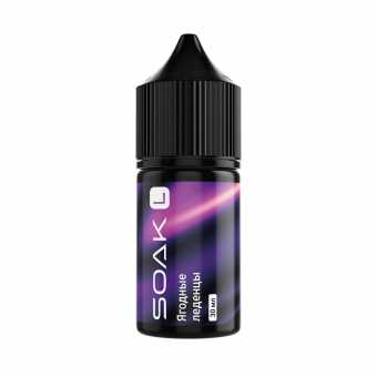 Жидкость SOAK SALT - Berry Lollipops (Ягодные Леденцы) 30мл 20мг