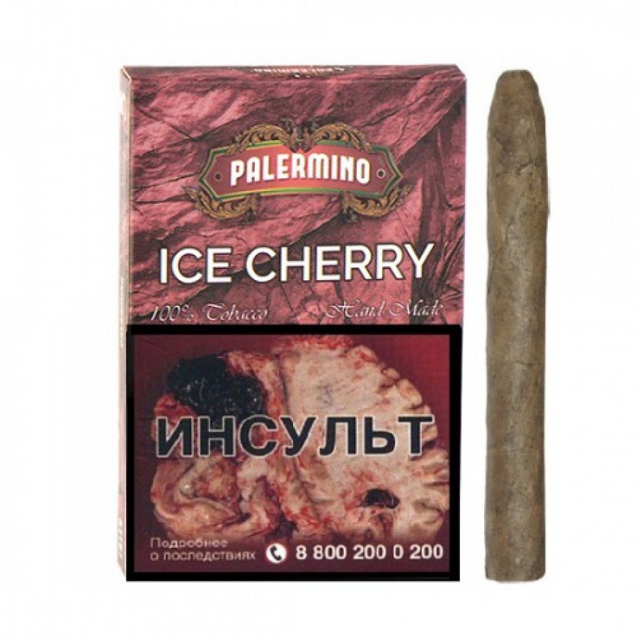 Фото и внешний вид — Сигариллы PALERMINO - Ice Cherry (Вишня) 5шт