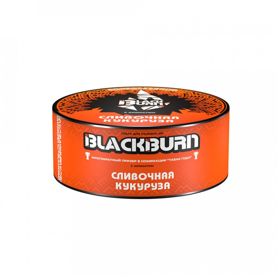 Фото и внешний вид — Табак для кальяна BLACK BURN 25г - Сливочная Кукуруза