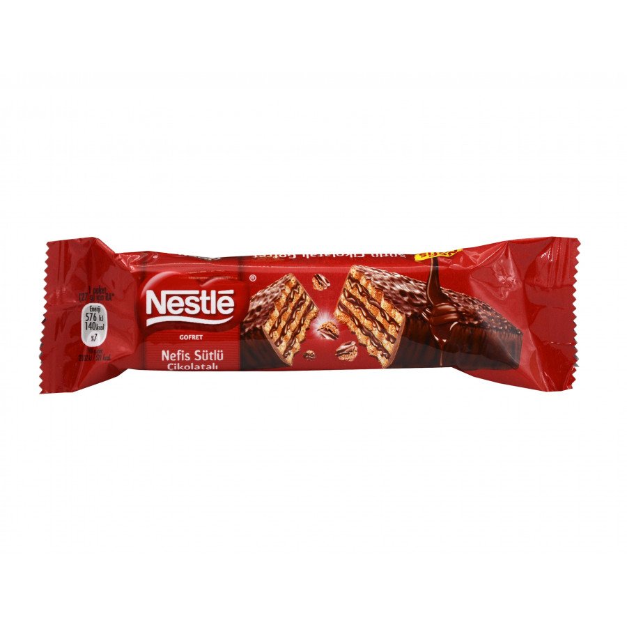 Фото и внешний вид — Nestle Crispy (Вафли Нестле Криспи в молочном шоколаде) 27г (20шт/уп)