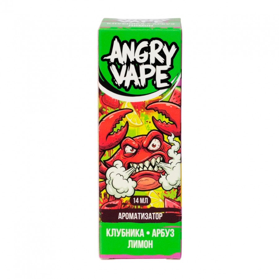 Фото и внешний вид — Конструктор ANGRY VAPE - Клубника Арбуз Лимон 30мл 0мг