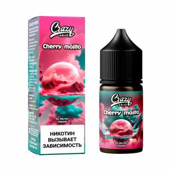 Жидкость CRAZY CHILL SALT - Cherry Mojito (Вишневый Мохито) 30мл strong