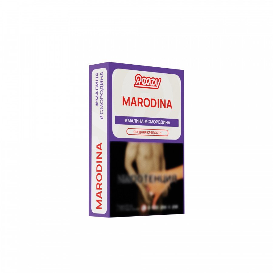 Фото и внешний вид — Табак для кальяна READY 25г - Marodina (Малина Смородина)