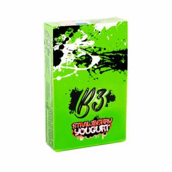 Табак для кальяна B3 - Strawberry Yoghurt (Клубничный йогурт) 50гр