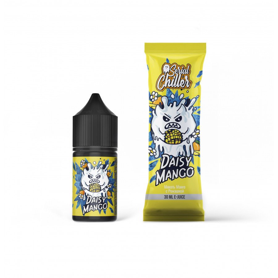 Фото и внешний вид — Жидкость SERIAL CHILLER SALT - Daisy Mango (Мякоть манго с ромашкой) 30мл 20мг