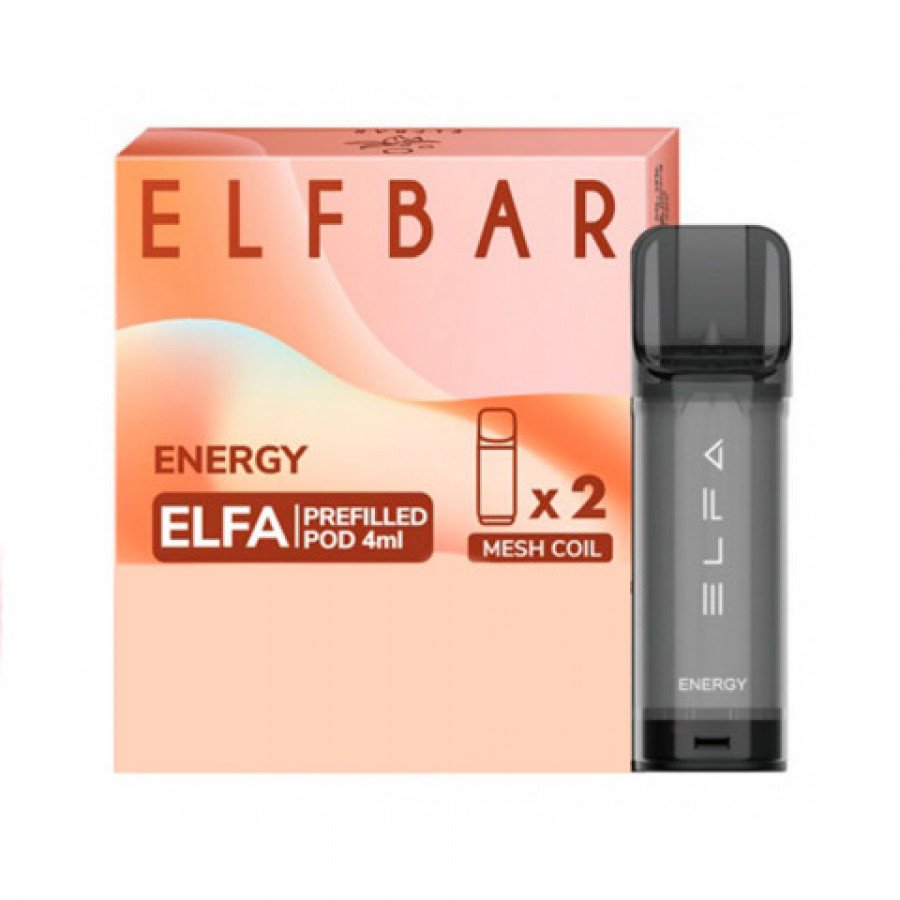 Фото и внешний вид — Картридж ELF BAR ELFA - Energy (Энергетик) 2шт