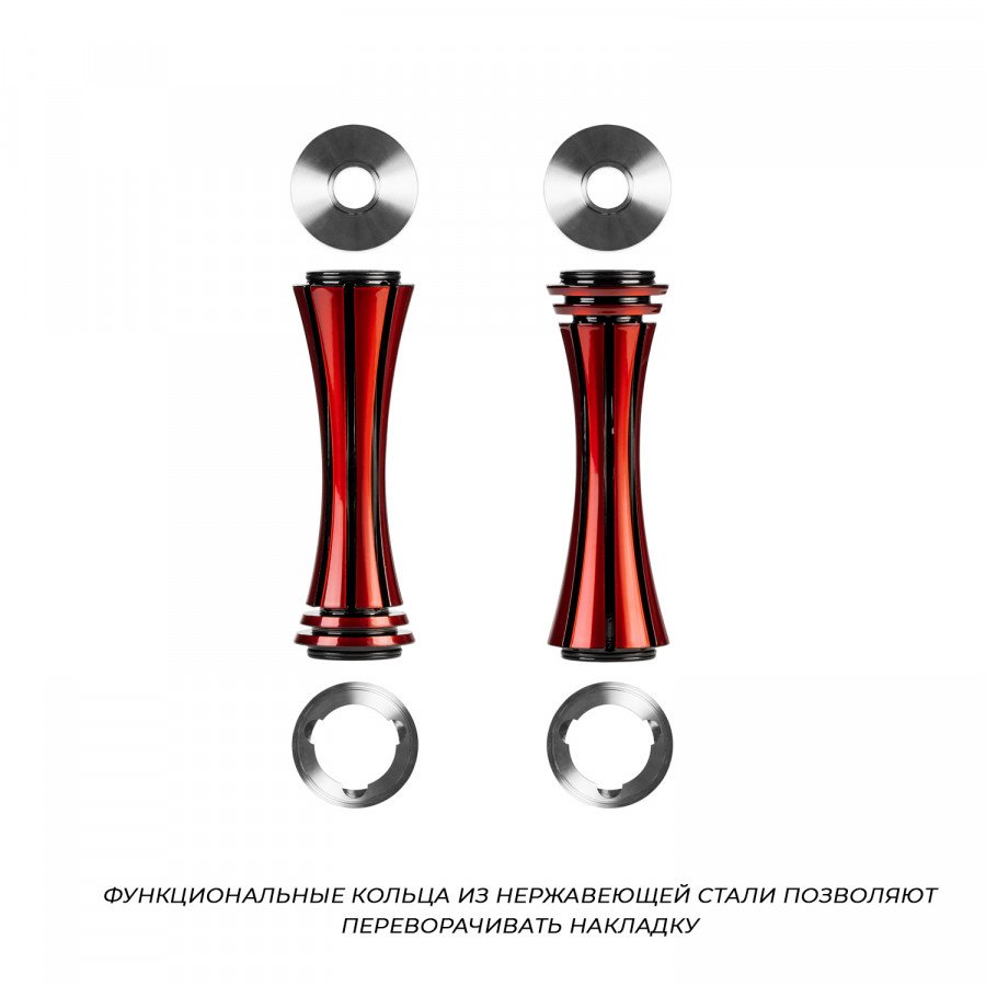 Фото и внешний вид — Кальян ALPHA HOOKAH X (Reverse) - Red Black (Без колбы)