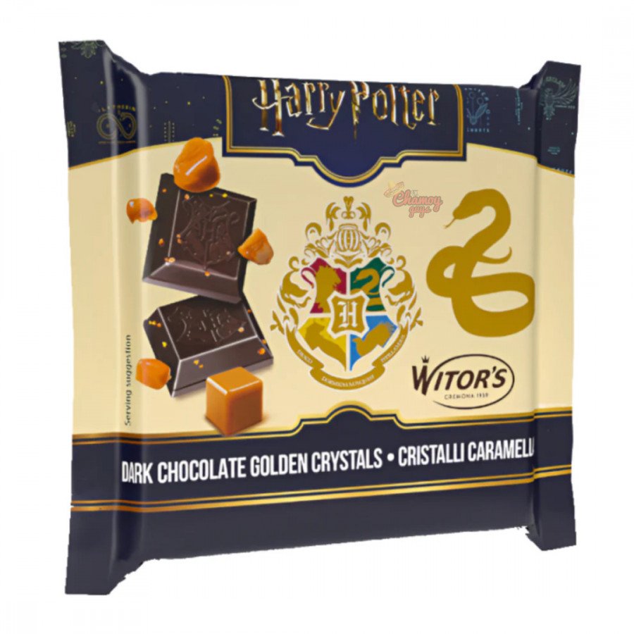 Фото и внешний вид — Witor's Harry Potter Dark Choc&Caramel (Виторс Гарри Поттер Темный шоколад Карамель) 40г (24шт/уп)