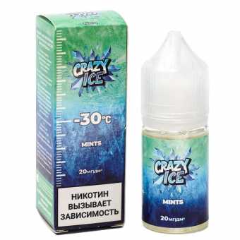 Жидкость CRAZY ICE SALT - Mints (Мятные Леденцы) 30мл strong