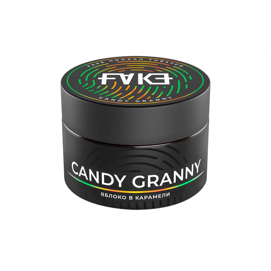 Фото и внешний вид — Табак для кальяна FAKE 40г - Candy Granny (Яблоко в карамели)