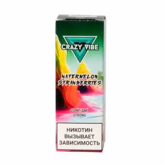 Жидкость CRAZY VIBE SALT - Watermelon Strawberry (Арбуз Клубника) 30мл strong