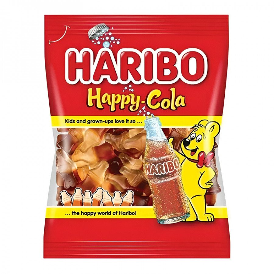 Фото и внешний вид — Haribo Happy-Cola (Мармелад Харибо Хеппи Кола) 100г (18шт/уп)