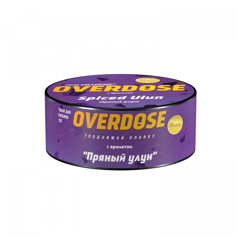 Фото и внешний вид — Табак для кальяна OVERDOSE 25г - Spiced Ulun (Пряный улун)
