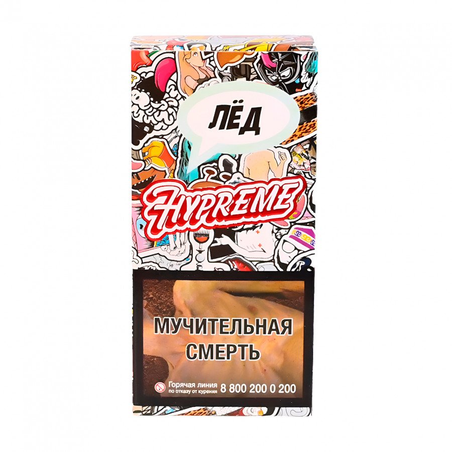 Фото и внешний вид — Табак для кальяна HYPREME RED LINE 40г - Ice In Ass (Лед)