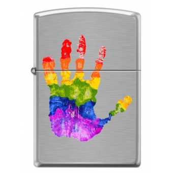 Зажигалка ZIPPO 200 Rainbow Hard Print Design