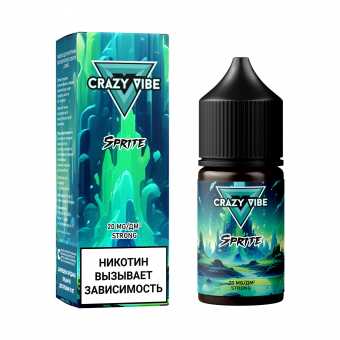 Жидкость CRAZY VIBE SALT - Sprite (Спрайт) 30мл strong