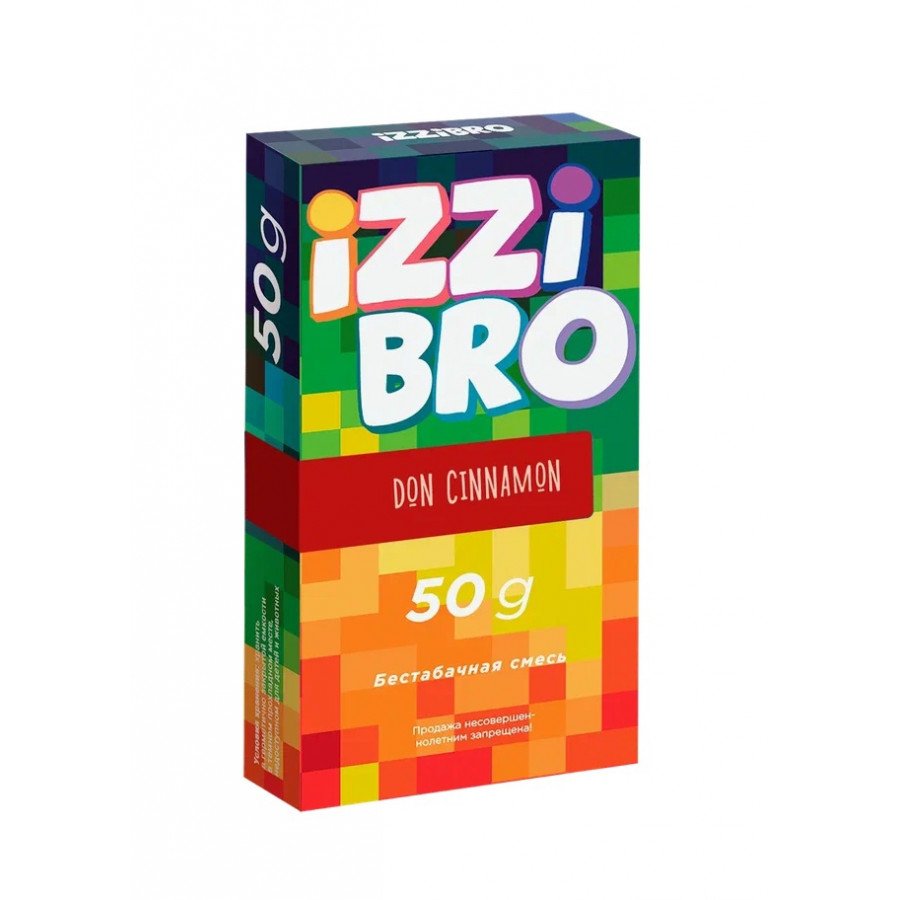 Фото и внешний вид — Смесь для кальяна IZZIBRO 50г - Don Sinnamon (Жвачка с корицей)