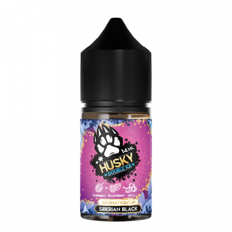 Фото и внешний вид — Конструктор HUSKY DOUBLE ICE - Siberian Black (Ледяной микс Малины и Ежевики) 30мл 0мг