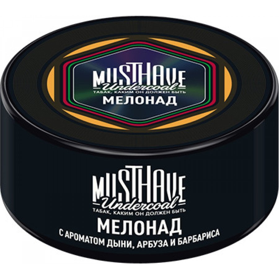 Фото и внешний вид — Табак для кальяна MUST HAVE 25г - с ароматом Мелонад (Дыня Арбуз Барбарис)