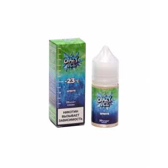 Жидкость CRAZY ICE SALT - Sprite (Спрайт) 30мл strong