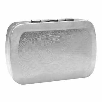 Табакерка металл BOX009 SLV
