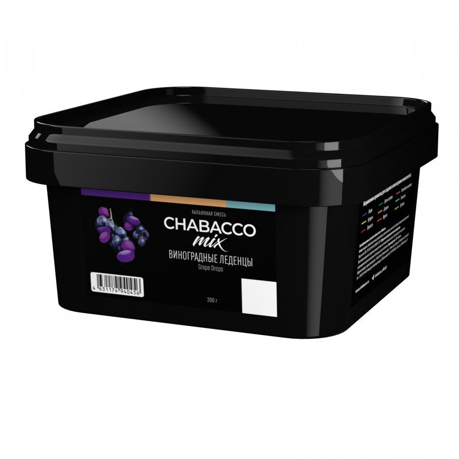 Фото и внешний вид — Смесь для кальяна Chabacco 200г medium - Grape Drops (Виноградные Леденцы)