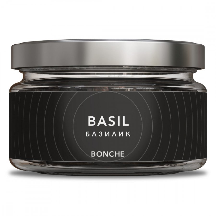Фото и внешний вид — Табак для кальяна BONCHE 120г - Basil (Базилик)