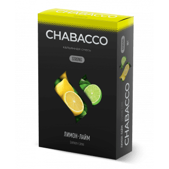 Смесь для кальяна Chabacco 50гр strong - Lemon-Lime (Лимон-Лайм)