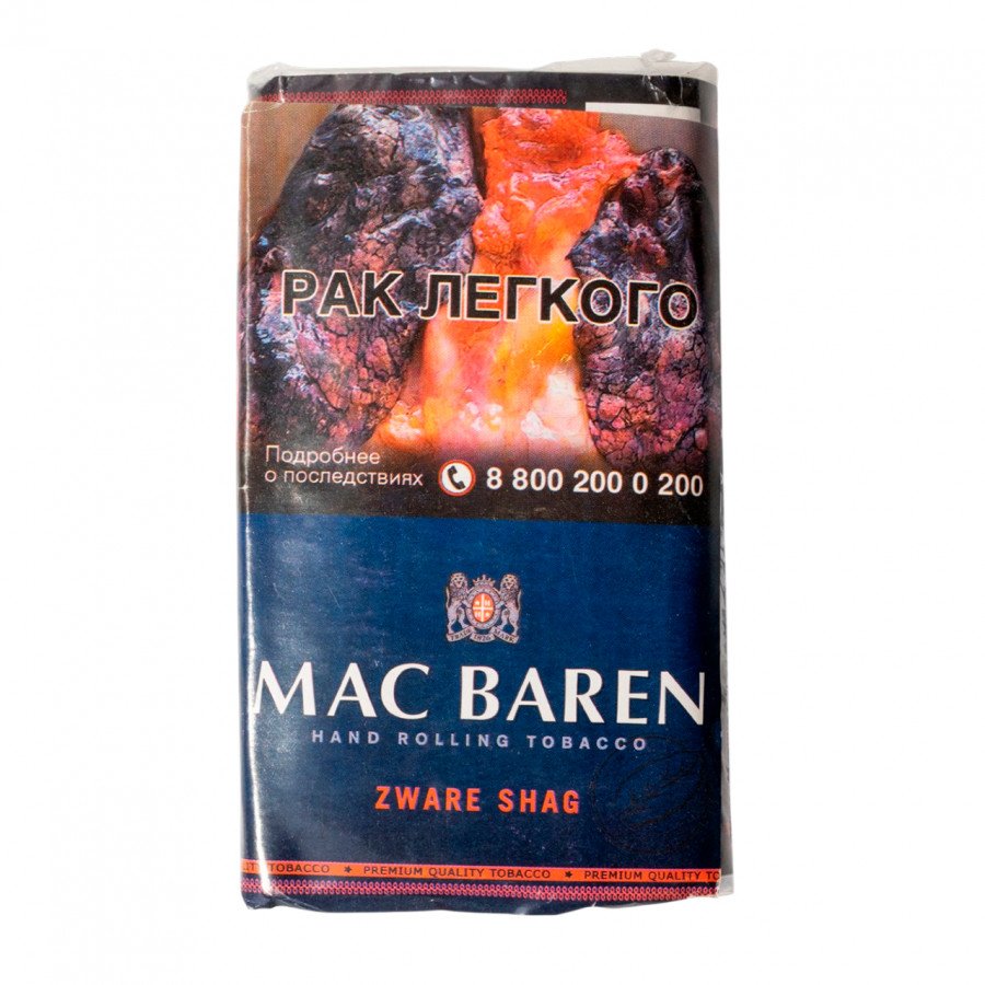 Фото и внешний вид — Сигаретный табак MAC BAREN - Zware Shag 40гр